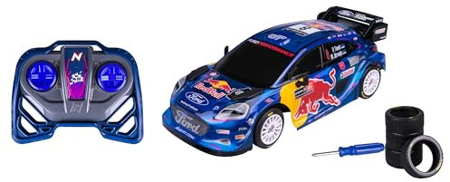 Nikko RC 10403 M-Sport Ford Puma #8 Tänak 28 cm, realistische Details mit Extra Set Reifen und Schraubendreher, RC Rallye Auto mit 2,4 GHz Fernsteuerung, 30m Reichweite, ab 6 Jahren, Blau
