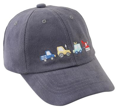 Trucker Cap Kinder Jungen Kappe Junge Basecap Jungs Traktor Caps Kleinkinder Sommer Trucker-Cap Bagger Feuerwehrauto Cap Kids Mädchen Baseballcap Cappy Sommerhut ab 2 3 4 5 6 Jahre