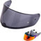 Motorradhelm Visier für SEDICI Strada II/Strada 3/Vector,Motorrad Wind Schild Helm Objektiv Visier,Integralhelm Motorradhelm Zubehör,Helmvisier für LS2 FF397 FF801(Schwarz)