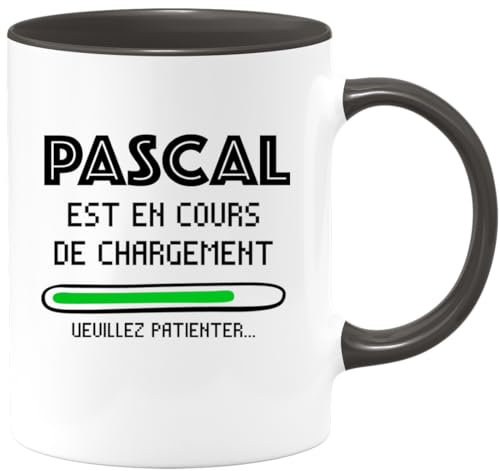 quotedazur - Mug Pascal Est En Cours De Chargement Veuillez Patienter - Noir/Céramique