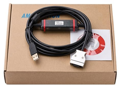 Cable PLC Adaptador USB-CIF02 CQM1-CIF02 Adecuado for Cable de programación de PLC USB a RS232 CPM1/CPM1A/CPM2A/CPM2AH/C200HS Series FTDI(FTDI USB-CIF02)