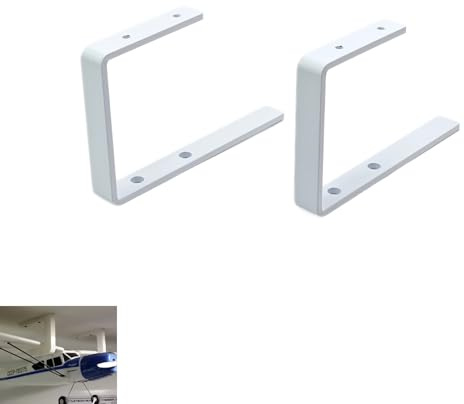 XINGBIRDS White Alloy Wall Mount for RC Airplane, for Small & Medium RC Airplanes
