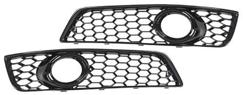 Rejilla de ventilación para Au&di A3 8P 2009-2013, 1 par de luces antiniebla para coche, color negro brillante, 8P0807682D, repuesto para moldura izquierda y derecha