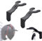 mimzemamz Porta Casco Moto da Parete, 2 Pezzi Portacasco da Parete per Moto, Appendi Casco Moto, Appendere il Casco da Moto e Chiavi alla Parete, Nero