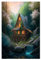 Metall Wandschild Bäume Hütte Landschaft Personalisierte Metallschild Retro Blechschild Für Geburtstag Gartenhaus Büro S
