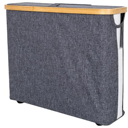Poubelle à papier toilette, rangement de papier toilette pour salle de bain, Grand récipient de papier toilette en tissu Oxford de 23 L, Bac de rangement de papier toilette, porte-rouleau de papier, o