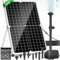 25W Solar Teichpumpe 1700L/H | 4 variable Fontänenmodelle | Für Gartenteich, Springbrunnen, Bachlauf
