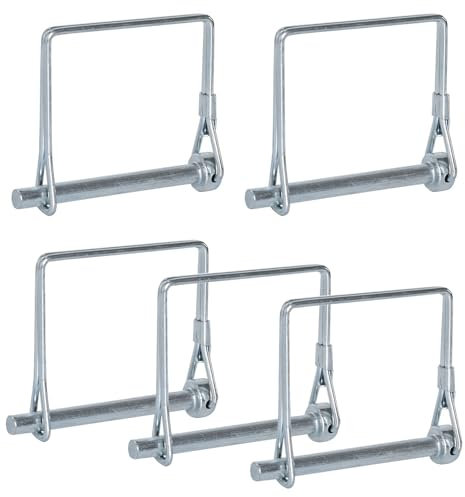 Perno di Bloccaggio Dell'albero, 5 pezzi Un perno a Coppiglia Incernierato da 8 mm, Perno di Bloccaggio Dell'albero Perno di Sicurezza, perno di Sicurezza con Gambo Quadrato