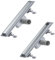 SONNI Duschrinne 40 cm | 2 in 1 Edelstahl Ablaufrinne Dusche | mit Geruchsstop | Haarsieb | befliesbar | ABS Basis | 30L Ablaufmenge | 8 verstellbare Füße