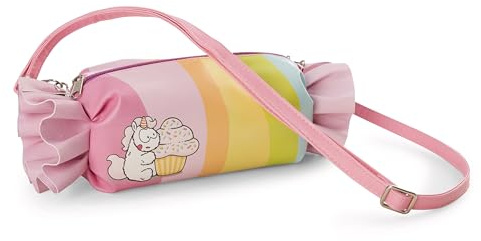 NICI Tasche T&F Bonbon mit längenverstellbarem Tragegurt 22x10x10cm - bunt - Stylische und praktische Umhängetasche in niedlicher Bonbonform und Zauberhafter Farbe – perfekt als Crossbody Bag | 61927