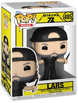 Funko POP! Rocks: Metallica - Lars Ulrich (72 Seasons) | Offizieller Fanartikel und Merch - Vinyl Sammelfigur als Regal Deko - Geschenkidee zum Geburtstag für Fans und Sammler