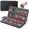 Étui pour Cartes de Jeu Nintendo Switch 2/1, Lite, OLED - Porte-Cartes avec 20 Emplacements pour Jeux et 20 pour Micro SD, Fermeture Magnétique, Coque Rigide et Doublure en Silicone Souple (Noir)