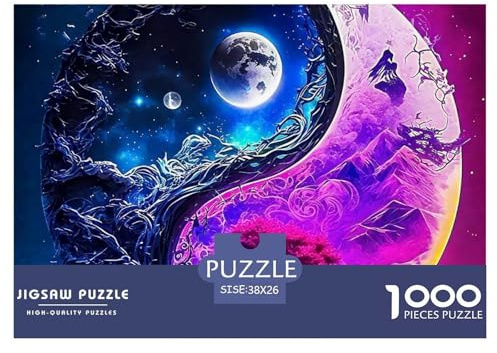 Yin-Yang Puzzle 1000 Teile Für Erwachsene Und Kinder Puzzles-Geschenk Impossible Game 38x26cm/1000pcs