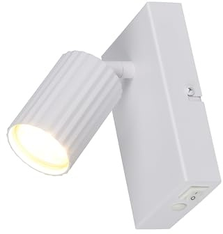 Trio Leuchten Strahler Soka 867770131, Metall Weiß matt, exklusive 1x GU10