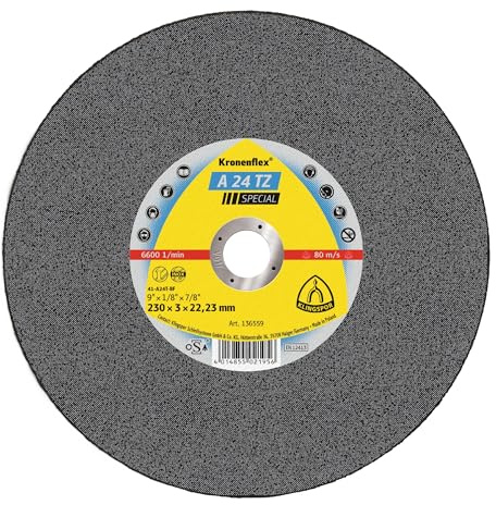 Klingspor 136559 A 24 TZ INOX SPECIAL, Trennscheibe INOX SPECIAL, Verpackungseinheit 25, 230X3X22,23, 25