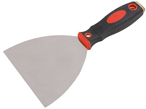 Neilsen CT0549 5in 125mm Heavy-Duty Scraper with Stainless Steel Blade and Rubber/Resin Handle
