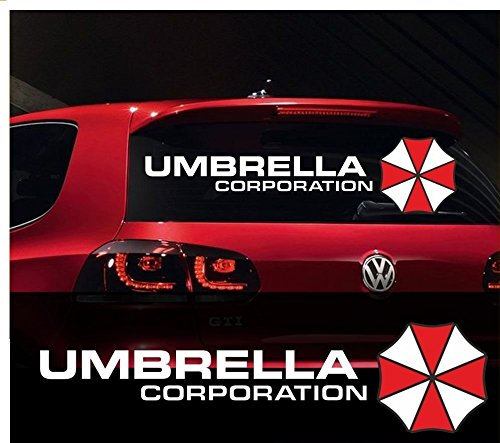 1x Umbrella Corporation HECKSCHEIBE AUFKLEBER ca. 50cm Decal Tuning Aufkleber Sticker Auto Motorrad Pick Up