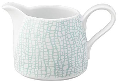 Seltmann Weiden 001.743842 Fashion green chic Milchkännchen 0,26 L, Weiß/Türkis