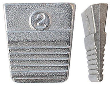 KeyMet 2 Pack Size 3 Hammer Wedge Replacement Wedges (16.5 mm, Silver, Wood Handle, 2 Items, Fits 0.5-1.8 lb Hammers)
