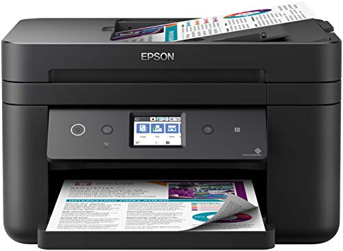Epson Workforce WF-2860DWF 4-in-1-Multifunktionsgerät, professionell, Duplexdrucker/Scanner/Kopierer/Fax, A4, Farbtintenstrahldrucker, WiFi Direct, Ethernet, Ladegerät, kompakt