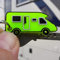 MaJoCompTec 3x Schlüsselanhänger Wohnmobil Reisemobil Kastenwagen Campingbus mit Schlüsselring vernickelt 26mm (Typ Kasten Ducato, Neon Gelb)