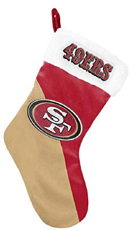 Forever Collectibles Foco NFL San Francisco 49ers 2020 Basic Santa Claus Stocking Strumpf Nikolaus Weihnachten