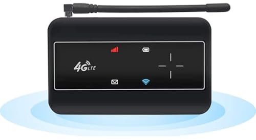 KuWFi Mobile WiFi Portatile, Saponetta WiFi 4G LTE 150Mbps, Modem WiFi Con SIM e SD Slot, Hotspot Router Mobile Con Antenna Esterna, Facile da Configurare,Batteria Ricaricabile