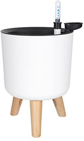 Pflanzer Topf mit Stand Selbst Bewässerung Pflanzer für Indoor Pflanzen Topf mit Wasser Ebene Anzeige für Pflanzen Wachsen Tracking Werkzeug Selbst Bewässerung Pflanzer