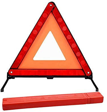 Beetoo Reflektierendes Dreifach Dreieck Auto Warnschild Faltbare Notfallwarndreiecke Pannenbrett Sicherheit Straßenrand Gefahrenschild Warnset