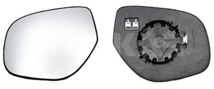 Außenspiegel Spiegelglas Heizbar Konvex Kompatibel mit Mitsubishi Outlander III GG GF ZJ 12->