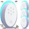 Ultraschall Schädlingsbekämpfer 4 Stück, Mäuseabwehr Ultraschall Elektrisch Insekten Mäuse Repellent, Mausefalle Effiziente Abwehr von Ratten, Mücken, Mäusen, Kakerlaken White#350