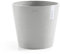 Ecopots Blumentopf Amsterdam Weiß Grau - Durchmesser Ø 25 cm rund groß - Pflanzentopf aus Recycling Kunststoff - Übertopf modern für Indoor und Outdoor