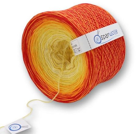 Bobbel 100% Baumwolle, Farbverlaufsgarn 235g 4-fädig 1000m zum Stricken und Häkeln, Garn, Wolle, Yarn for knitting and crocheting (CO-200008-SV)