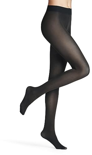 FALKE Damen Strumpfhose Fine Softness 50 DEN W Ti halb-blickdicht einfarbig 1 Stück, Grau Graphite 3146, S-M