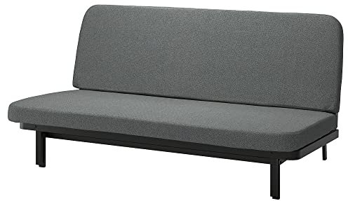 IKEA NYHAMN 3-Sitzer Schlafsofa mit Schaumstoffmatratze/Skartofta Schwarz/Hellgrau