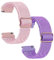 Polyjoy 2 Stück Kinder Nylon Armbänder kompatibel mit Anio 5/Anio 6 Armband, Weiches, dehnbares Mädchen Jungen Ersatzbänder für Anio 5/Anio 6-Rosa+LilaPurle