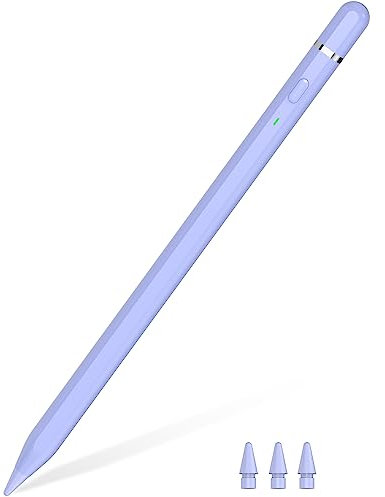 KIROSA Apple Pencil 1. Generation, 2023 Upgrade iPad Stift mit Schnellladung, Neigung Handflächenabweisung&Magnetische, für 6-10, Mini 5/6, Air 3-5, Pro 11''/12.9'', Violett