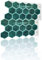 Neukids Piastrelle Adesive 3D Verde Smeraldo per Cucina, Bagno, Lavanderia, Camper - Decorazione Esagonale