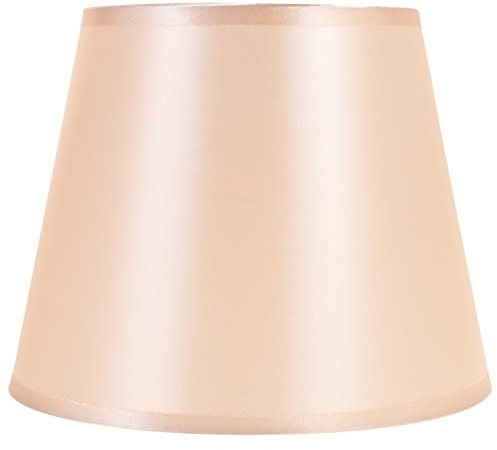 Kichvoe Trommellampenschirm Aus Stoff 22 Cm Runder E27-Lampenschirm Tonnenlampenabdeckung Nachttischlampenschirm Ersatz Für Tischlampen Stehlampen Kronleuchter Pendelleuchten Rosa