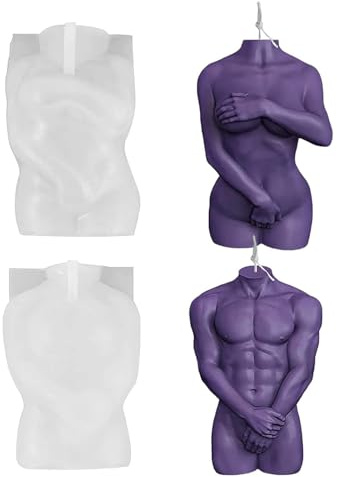 2 Körperform Silikonform Nackte Körperform Kerzenform Körperkunstformen Körperseifenform Körperform Epoxy Gießform für - Kunsthandwerk Herstellung