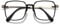 VEVESMUNDO Blaulichtfilter Lesebrille Metall Groß Stylisch Rechteckig Anti Blaulicht Lesehilfen Sehhilfe Brille für Damen Herren (1 Stück Schwarz Brille, +0.5)