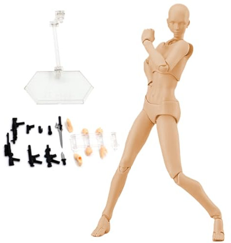 Actionfiguren, Zeichnungsmodelle Figure Künstler Zeichnen Malerei Modell Schaufensterpuppe Gesten poable Figur mit Standunterstützung ＆ Accessoires für Künstler, Frauen