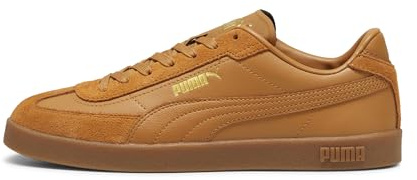 Puma Men's Club Ii Era Sneaker, Caramel Latte-Puma Gold-Gum, 39 EU