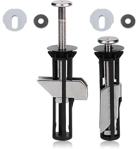 2 Pcs Toilet Seat Bolt, Toilet Seat Fixings Stainless Steel Toilet seat screws Nut Screw Toilet Easy to Install Hinges Expansion Screws