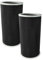 vhbw 2X Aktivkohlefilter kompatibel mit Xiaomi Mi Air Purifier 2, 3, 2H, 2C, 3C, 2S, 3H Luftreiniger - Luftfilter Schwarz Grau