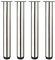 4er-Pack Möbelbeine aus Metall, 50 cm/60 cm, runde Möbelfüße aus gebürstetem Edelstahl, verstellbare Tischbeine, höhenverstellbar, Gesamthöhe 5 cm, 70 cm (Größe: 2 Zoll, Farbe: Edelstahl)