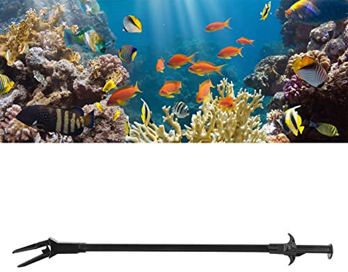 Vvikizy Outil D'Aquarium Grabber, Pinces D'Aquarium 50 Cm en Plastique Aquarium Twezer Aquarium Grabber Aquarium Plant Tool