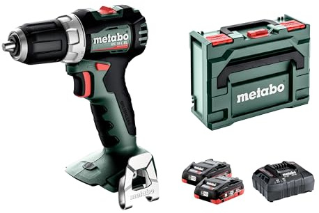 metabo Akku-Bohrschrauber BS 18 L BL - 18 V, CAS, 65 Nm Drehmoment, 40 mm Bohr-Ø - Brushless, kompakt und leistungsstark für präzises Bohren und Schrauben - Inkl. 2 Akkus 4.0Ah, Ladegerät und metaBOX