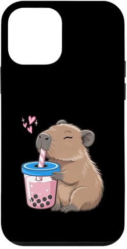 Capybara Drink Bubble Boba Tea Kawaii Capybara Mädchen Kinder Hülle für iPhone 12 mini