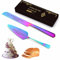 JeathFea Juego de Cuchillo y Servidor para Tarta de Boda Personalizado - Set de Pala y Cuchillo Personalizado para Tarta - Corta tartas con Nombre y Fecha (Multicolor)